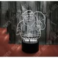 Miniatyrbild 2 av 4: TD® julglödande 3D nattlampa skrivbordslampa 7 färger presenter