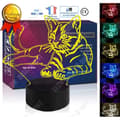 Miniatyrbild 1 av 4: TD® Cat Kitty 3D-effektlampa, 3D nattljus, pekfjärrkontroll Laddning, Dekorativ present Sju färg nattljus Sovrumsmjuk
