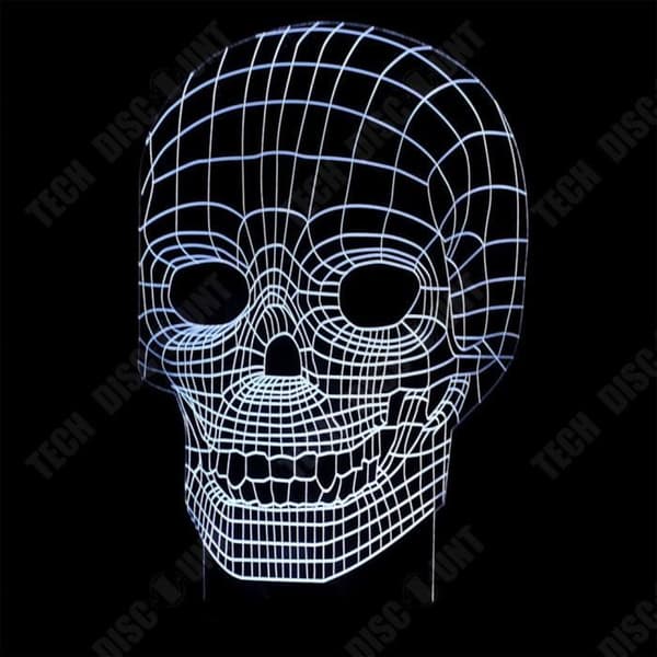 TD® 3D Skull Bulbing Lamp Dekorativ nattlampa i form av en dödskalle.