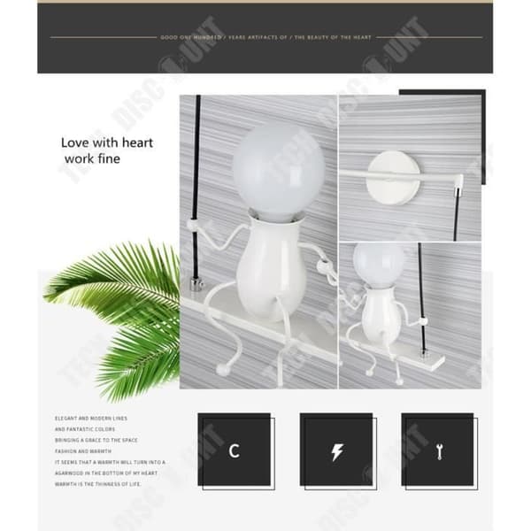 TD® mode docka lamp gunga kreativ interiör exteriör badrum sovrum led barnbelysning dekoration modern design