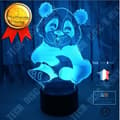 Miniatyrbild 2 av 4: TD® Nya Panda 3D Nattljus Present Kreativa 3D-lampor Dekorativa lampor Nya Exotiska Färgglada Touch Liten Bordslampa