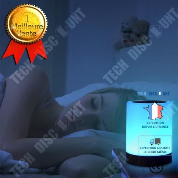 TD® SURENHAP Dimbar LED Touch Sensor Sänglampa Färgbyte Bordslampa 111152369