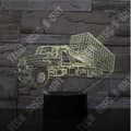 Miniatyrbild 4 av 4: TD® Dekorativ USB-lastbil 7 färger Fjärrkontroll Optisk illusion Nattljus 3D-visualisering Bordsbordslampor 3D-glöd LED La