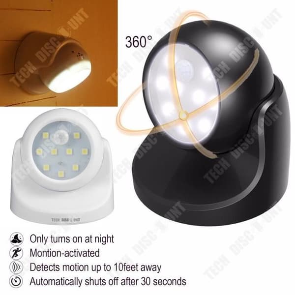 TD® Induktionssängbok Läslampa Glödlampa Nattljus Dimbar LED-rörelsesensor Belysning Ljus Vägglampa