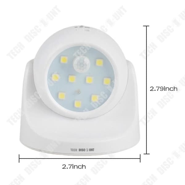 TD® Induktionssängbok Läslampa Glödlampa Nattljus Dimbar LED-rörelsesensor Belysning Ljus Vägglampa