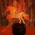 Miniatyrbild 2 av 4: TD® 3D Unicorn Lamp Dimbar Touch med fjärrkontroll LED-belysning 7 färger Ljus Nattljus