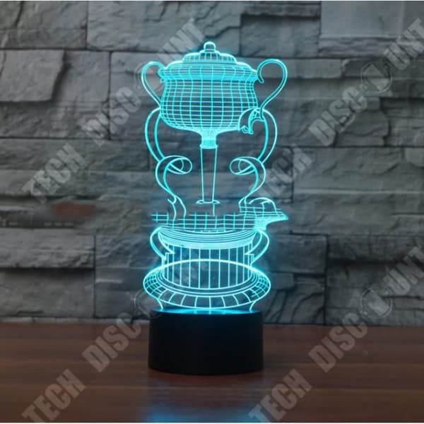 TD® 3D-lampa Optisk illusion Led Nattljus 3D-lampa 7 Färg Led Nattlampor För Barn Touch Led Bord Usb Lampara La