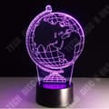 Miniatyrbild 2 av 4: TD® 3D Nattljus Earth Globe Led 7 färgskiftande blixtljus Bord Sängbord Baby Sov Nattlampa Nyhet Barn Barn