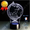 Miniatyrbild 1 av 4: TD® 3D Nattljus Earth Globe Led 7 färgskiftande blixtljus Bord Sängbord Baby Sov Nattlampa Nyhet Barn Barn