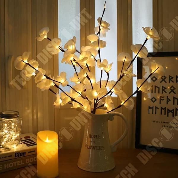 TD® String Lights Led Simulering Butterfly Orchid Branch Lamp Hem Sovrum Semesterdekoration - Modell