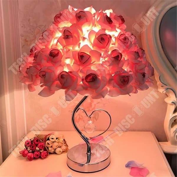 TD® Crystal Bordslampa Rose Flower Nattljus Sänglampa Heminredningslampor inomhusbelysning
