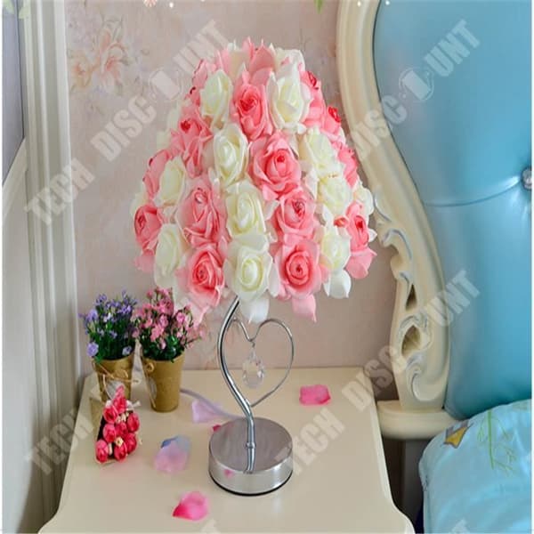 TD® Crystal Bordslampa Rose Flower Nattljus Sänglampa Heminredningslampor inomhusbelysning