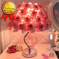 Miniatyrbild 1 av 4: TD® Crystal Bordslampa Rose Flower Nattljus Sänglampa Heminredningslampor inomhusbelysning