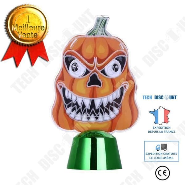TD® Halloween Nattljus LED-bordslampa Dekor Halloween Present Heminredning Pumpa