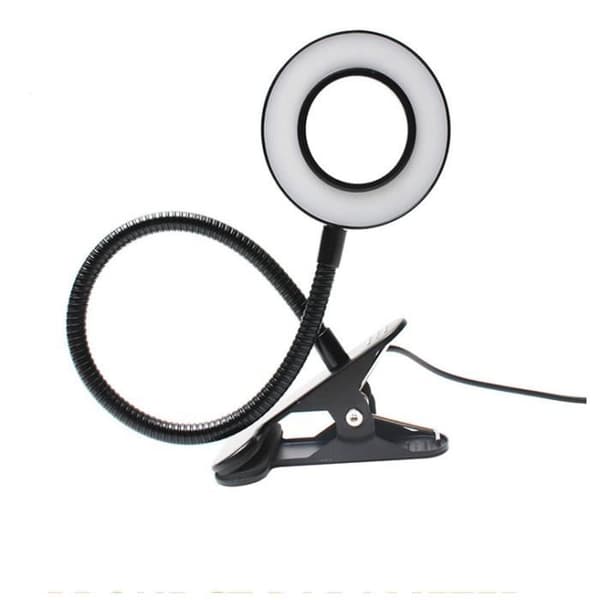 Sovsal läsning lärande ögonskydd metallrör lång arm tatuering bokklämma bordslampa