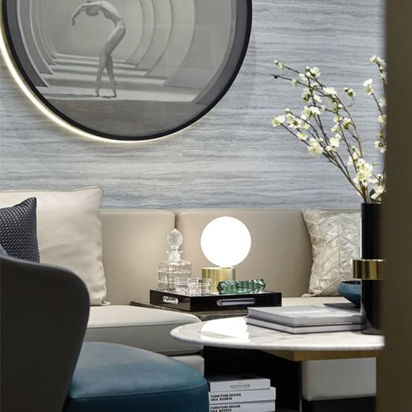Bordslampa - TD® - Diameter 20cm - Guld - Glas - El