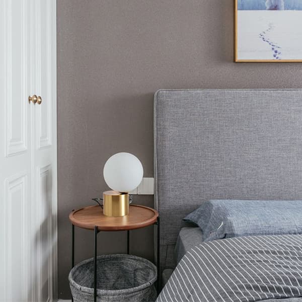 Bordslampa - TD® - Diameter 20cm - Guld - Glas - El