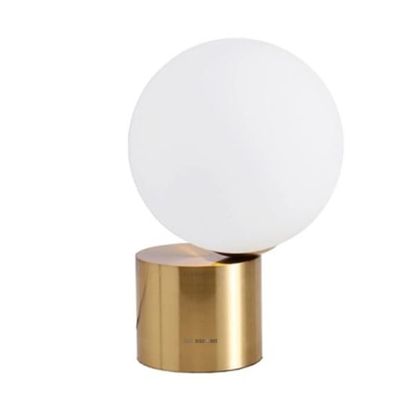 Bordslampa - TD® - Diameter 20cm - Guld - Glas - El