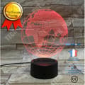 Miniatyrbild 1 av 4: TD® 3D Optical Illusion Lampa Led Nattljus World Geography Earth Globe 3D Lamp Led Art Skulptur 3D Illusion Nattljus