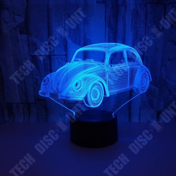 TD® Small Car 3D Bordslampa
