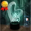 Miniatyrbild 1 av 4: TD® Alla hjärtans dag Creative 3D Visual Atmosphere Liten bordslampa Ny 163