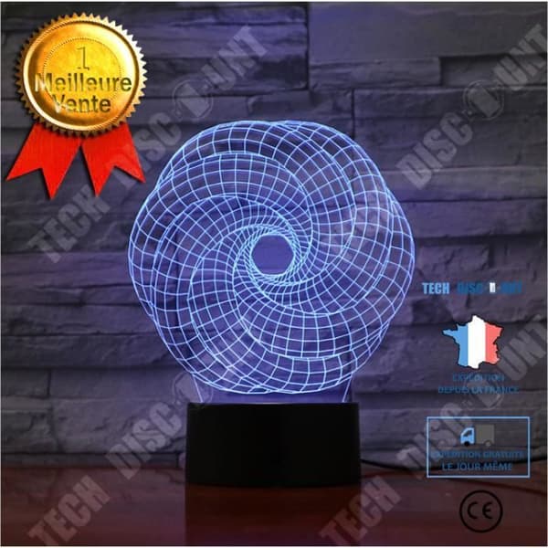 TD® Abstrakt House 3D Illusion Lamp Led Nattljus 3D Akryl Grafik Lamparas Mood Lamp Nyhet Belysning
