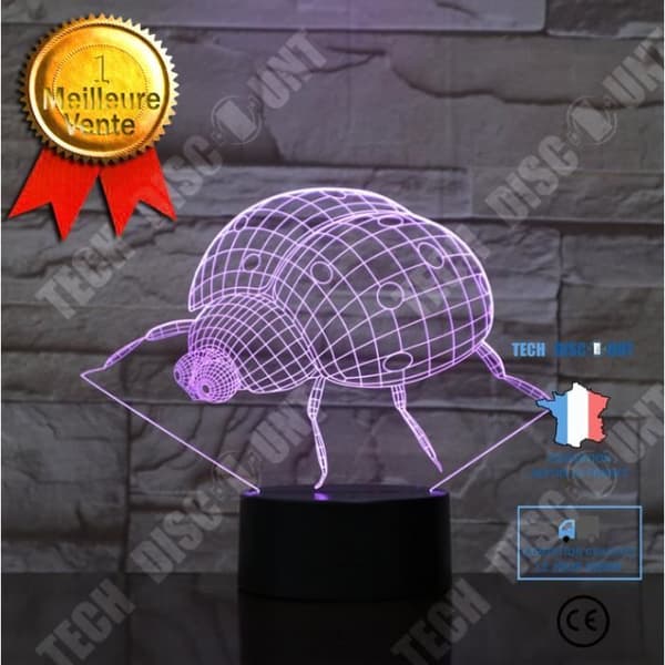 TD® xm11499-Dekorativ USB nyckelpiga 7 färger Fjärrkontroll Optisk illusion Nattljus 3D-visualisering Bordsbordslampor