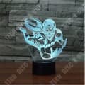 Miniatyrbild 3 av 4: TD® 3D Optisk LED-nattlampa 3D LED-nattlampa Spela Rugby Amerikansk fotboll med 7 ljusfärger för heminredning