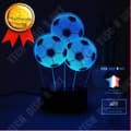 Miniatyrbild 1 av 4: TD® 3D Optisk Illusion Lampa Led Nattljus 3D Led Nattljus Ballong Fotboll Fotboll Lampada Led 7 Färgglada Gradient Touch Creati