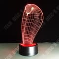 Miniatyrbild 4 av 4: TD® Optisk bordslampa dekorativ touch 7 färger optisk illusion - cobra modell - låg förbrukning USB-kabel eller 3 AAA-batterier