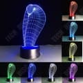 Miniatyrbild 2 av 4: TD® Optisk bordslampa dekorativ touch 7 färger optisk illusion - cobra modell - låg förbrukning USB-kabel eller 3 AAA-batterier
