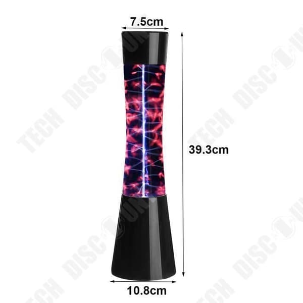 TD® Touch sensor lampa svart ABS optisk effekt neon gas skapa med plasma neon lampa inredning el följ finger