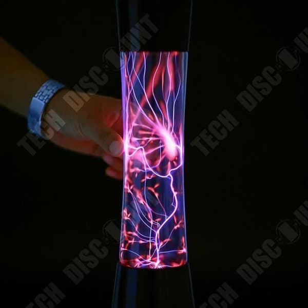TD® Touch sensor lampa svart ABS optisk effekt neon gas skapa med plasma neon lampa inredning el följ finger