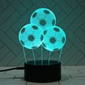 Miniatyrbild 4 av 4: TD® Optisk bordslampa dekorativ touch 7 färger optisk illusion - fotbollsmodell - låg förbrukning USB-kabel 3 AAA-batterier