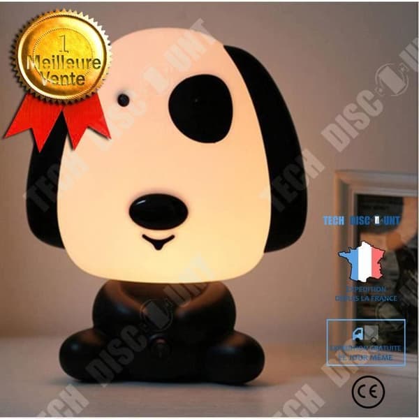 TD® USB-hundlampa för barn Sängbordslampa Nattlampa Babysovrumsinredning för barn Söt hundlampa