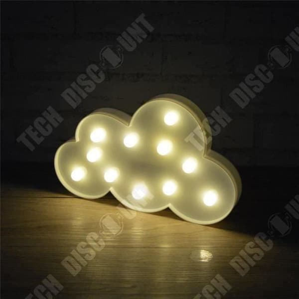 TD® Barns moln sovrumslampa moln inredning LED-belysning moln form vit färg baby barn sovrum LED