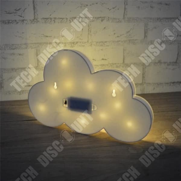TD® Barns moln sovrumslampa moln inredning LED-belysning moln form vit färg baby barn sovrum LED