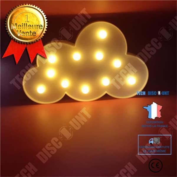 TD® Barns moln sovrumslampa moln inredning LED-belysning moln form vit färg baby barn sovrum LED