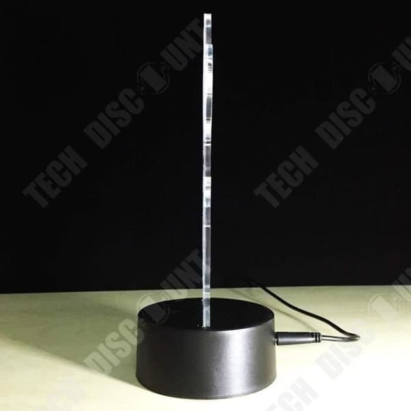 TD® Optisk bordslampa dekorativ touch 7 färger optisk illusion - bröllopsmodell - låg förbrukning USB-kabel eller 3 AA-batterier