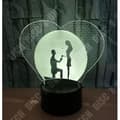 Miniatyrbild 2 av 4: TD® Optisk bordslampa dekorativ touch 7 färger optisk illusion - bröllopsmodell - låg förbrukning USB-kabel eller 3 AA-batterier