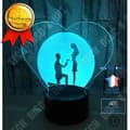 Miniatyrbild 1 av 4: TD® Optisk bordslampa dekorativ touch 7 färger optisk illusion - bröllopsmodell - låg förbrukning USB-kabel eller 3 AA-batterier