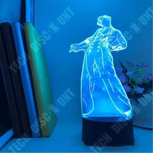TD® Nattljus-7-16 färger Akryl 3D-lampa LED Nattljus Dekorativ sensor Färgglad nattsensor