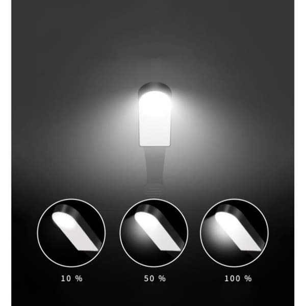 TD® Fästbar och bärbar skrivbordslampa USB Klämma till sängen Trådlös Uppladdningsbar LED Justerbar Dator Skrivbord Sovrum