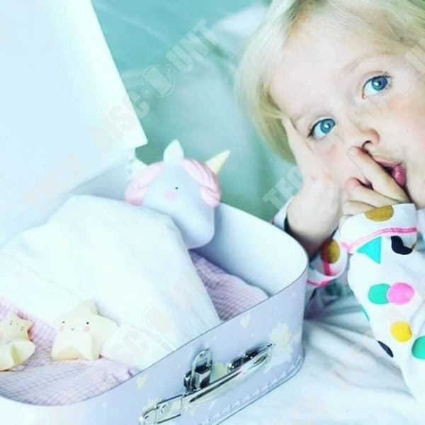 TD® Unicorn Sänglampa LED Vitt Ljus Söt Unicorn Barnrum Inredning Baby Night Light