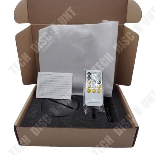 TD® Creative Running Pony 3D Night Light Present 3D Fjärrkontroll Dekorativt ljus LED Touch Färgglad bordslampa
