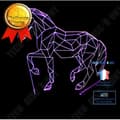 Miniatyrbild 1 av 4: TD® Creative Running Pony 3D Night Light Present 3D Fjärrkontroll Dekorativt ljus LED Touch Färgglad bordslampa