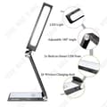 Miniatyrbild 2 av 4: TD® Led skrivbordslampa USB uppladdningsbar trådlös justerbar sängtelefon triangulärt roterande nattlampa flexibelt nattduksbord