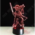 Miniatyrbild 4 av 4: TD® Optisk bordslampa dekorativ taktil 7 färger optisk illusion - yoda-modell - USB-kabel med låg förbrukning eller 3 AAA-batterier