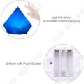 Miniatyrbild 2 av 4: TD® Diamantformad Nattlampa 3 AAA-batterier Sänglampa ABS Silikon Konisk Belysning Diamantformad Nattlampa
