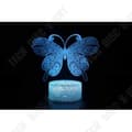 Miniatyrbild 2 av 4: TD® Optisk bordslampa dekorativ touch 7 färger optisk illusion - fjärilsmodell - låg förbrukning USB-kabel 3 AAA-batterier